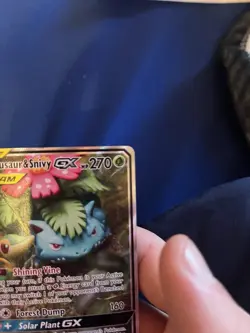 Venasaur & Snivy Tag Team SM229 Full Art Promo Pokemon TCG LP - Image 3