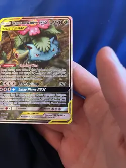 Venasaur & Snivy Tag Team SM229 Full Art Promo Pokemon TCG LP - Image 5