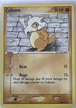 Cubone 60/113 Common Delta Species Pokemon Lightly Played - Image 1