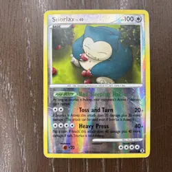 Pokemon Snorlax 81/111 Reverse Holo Rising Rivals MP Free Shipping RARE - Image 3