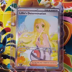 Pokemon TCG Lillie's Determination Full Art Holo Trainer 184/132 Mega Evolution - Image 1