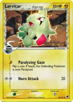 Larvitar (Delta Species) - 52/101 - Common - Reverse Holo PL/MP, English Pokemon - Image 1