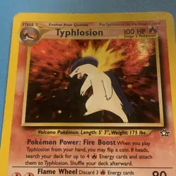 Pokemon Typhlosion Neo Genesis Holo Rare 18/111 - LP - Image 3
