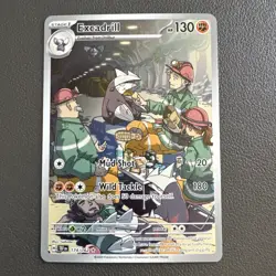 Excadrill 174/162 Sv05: Temporal Forces Illustration Rare Pokemon TCG NM English - Image 1