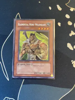 Yugioh Elemental Hero Wildheart EHC2-EN003 Secret Rare Limited Edition NM - Image 1