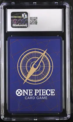 One Piece The Azure Sea's Seven OP14-009 Trafalgar Law Super Rare Alt Art CGC 10 - Image 2