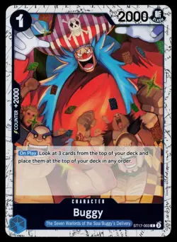 Buggy - ST17-003 (Pirate Foil) ST17-003 PRB-02 One Piece NM - Image 1