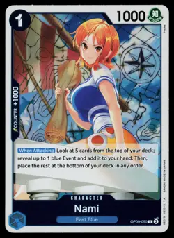 Nami OP09-050 Rare Emperors in the New World One Piece Near Mint - Image 1