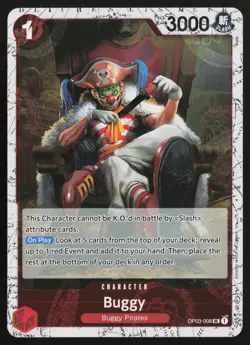 Buggy - OP03-008 (Pirate Foil) OP03-008 Prb-02 One Piece NM - Image 1