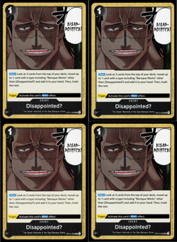 DisappointedU Playset - OP14-099 x4 - The Azure Sea's Seven - One Piece TCG - Image 1
