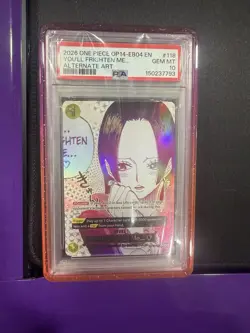2026 ONE PIECE THE AZURE SEA'S SEVEN ALT ART #118 YOU'LL FRIGHTEN ME... PSA 10 - Image 1