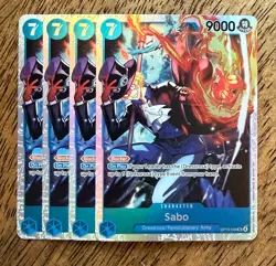 One Piece Sabo OP15-046 SR Playset (x4) Adventure on Kami's Island NM - Image 1