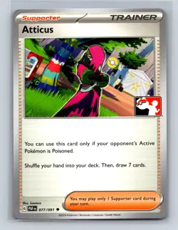 ATTICUS 077/091 UC PRIZE PACK SERIES CARDS POKEMON NM - Image 1