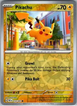 Pikachu - (Reverse Cosmos Holo) 018/091 Promo Miscellaneous Cards & Products NM - Image 1