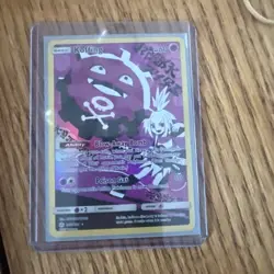 Pokemon TCG Koffing Secret Rare 243/236 SM-Cosmic Eclipse Holo Card - Image 1