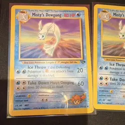Pokemon TCG Gym Challenge Misty's Dewgong 54/132 2x Cards Wizards English 2000 - Image 2