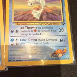 Pokemon TCG Gym Challenge Misty's Dewgong 54/132 2x Cards Wizards English 2000 - Image 4