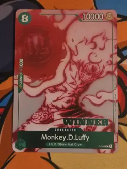One Piece Card Game Monkey.D.Luffy P-061 ST-11 Uta Deck Battle WINNER Promo TCG - Image 1