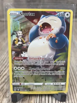 Pokemon Snorlax TG10/TG30 Holo Lost Origin Trading Card NM - Image 1