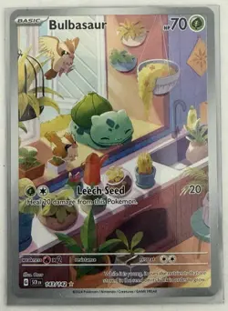 Bulbasaur 143/142 Sv07: Stellar Crown Holo Card - Image 1