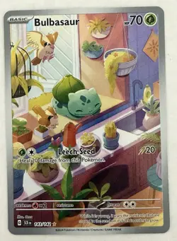 Bulbasaur 143/142 Sv07: Stellar Crown Holo Card - Image 3