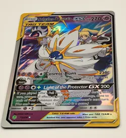 Pokemon TAG TEAM GX 4 Card Lot Bundle Solgaleo Lunala Venusaur Snivy Psyduck NM - Image 2