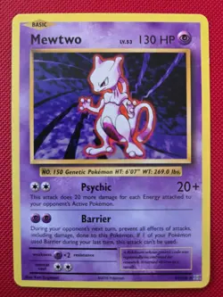 Mewtwo 51/108 Pokemon Evolutions XY Non Holo Rare Card MP - Image 1