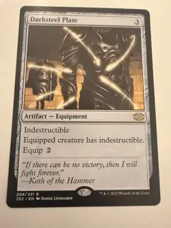 Magic: The Gathering Darksteel Plate Rare Artifact Double Masters 2022 Regular … - Image 1