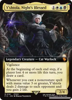 Y'shtola, Night's Blessed (Extended Art) [FIC - 191] - NM [Foil] TCG MTG - Image 1