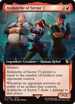Avalanche of Sector 7 (Extended Art) [FIC - 150] - NM [Normal] TCG MTG - Image 1