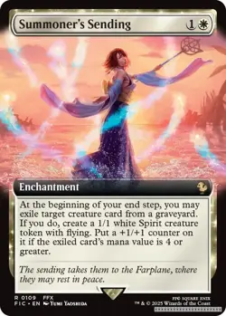 Summoner's Sending (Extended Art) [FIC - 109] - NM [Normal] TCG MTG - Image 1