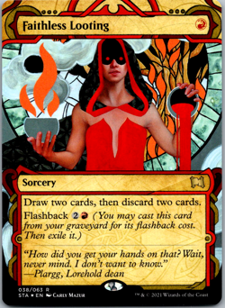 Faithless Looting (Foil Etched) Strixhaven: Mystical Archives NM Foil - Image 1