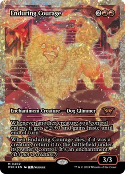 Enduring Courage (Showcase) (Fracture Foil) [DSK - 402] - NM [Foil] TCG MTG - Image 1