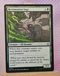 MTG: Reclamation Sage 0231 - Foundations - NM Condition - Image 1