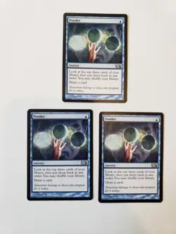 Ponder 3x x3 Core Set 2012 (M12) Regular LP MTG Magic the Gathering - Image 1