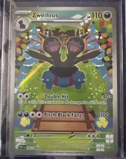 Pokemon TCG Zweilous Full Art White Flare Card 147/086 Near Mint Condition - Image 1