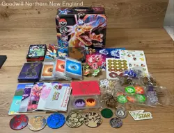Pokemon Card Collector Accessories Lunchbox Tin Sleeves Dice Tokens Deck Box - Image 1
