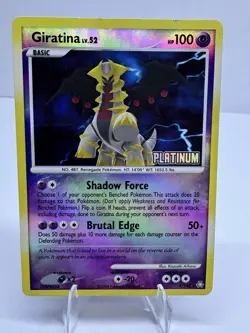 Pokemon Giratina Platinum Burger King Promo 2008 Nintendo 100 HP #4/146 - MP - Image 1