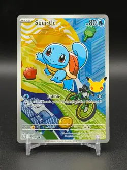 First Partner Illustration Squirtle Promo Full Art Holo 037 Pokemon TCG - Image 1