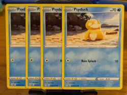 Pokemon TCG Evolving Skies Psyduck 024/203 x4 Playset - Image 1