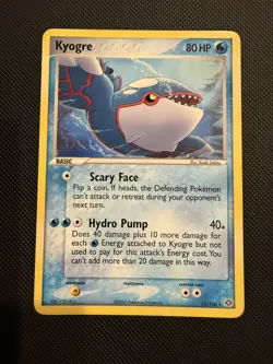🌊 Kyogre 15/106 EX Emerald LP Pokemon Card 2005 Vintage - Image 1