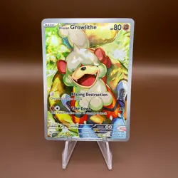 2024 Pokemon Twilight Masquerade Hisuian Growlithe 181/167 GRADED TAG 9 MINT - Image 1