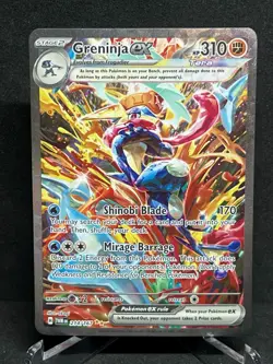 Pokemon Greninja ex 214/167 Twilight Masquerade Special Art Rare Holo Mint - Image 1