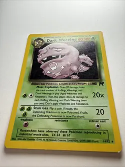 Pokemon Dark Weezing #14/82 Team Rocket Holo - Image 3