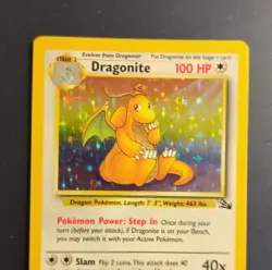 Pokemon TCG Dragonite Fossil 4/62 Holo Rare 1999 Wizards Wizards of the Coast - Image 1
