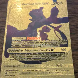 The Pokemon Company Mewtwo & Mew GX 71/236 Gold Ultra Rare Holo 270 HP - Image 1