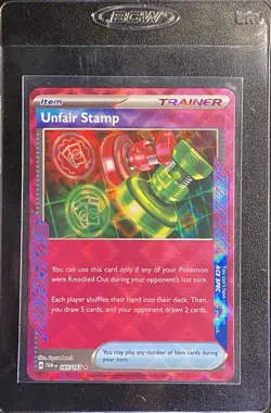 Unfair Stamp ACE SPEC 165/167 Pokemon TCG S&V Twilight Masquerade Trainer NM - Image 3