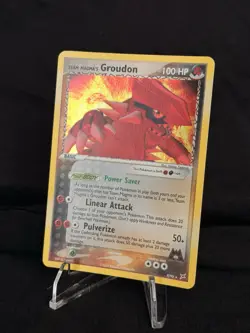Pokemon Team Magma's Groudon 9/95 EX Team Magma vs. Aqua Holo Rare 100HP TCG - Image 3