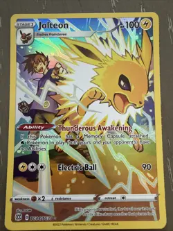 Pokemon TCG Jolteon TG04/TG30 Holo Rare Trainer Gallery Brilliant Stars - Image 1