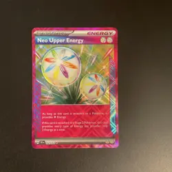 Pokemon Neo Upper Energy Ace SPEC Rare Full Art Holo 162/162 SV05 Special Energy - Image 1